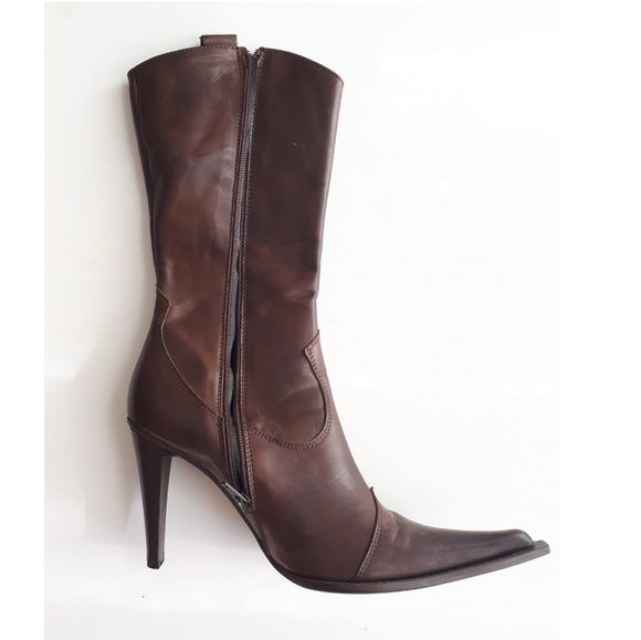 Joy Wendel | NWOT Pointy-toed Western-inspired Boots - Picture 4 of 13